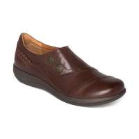 Brown therapeutic slide-in shoe for adults